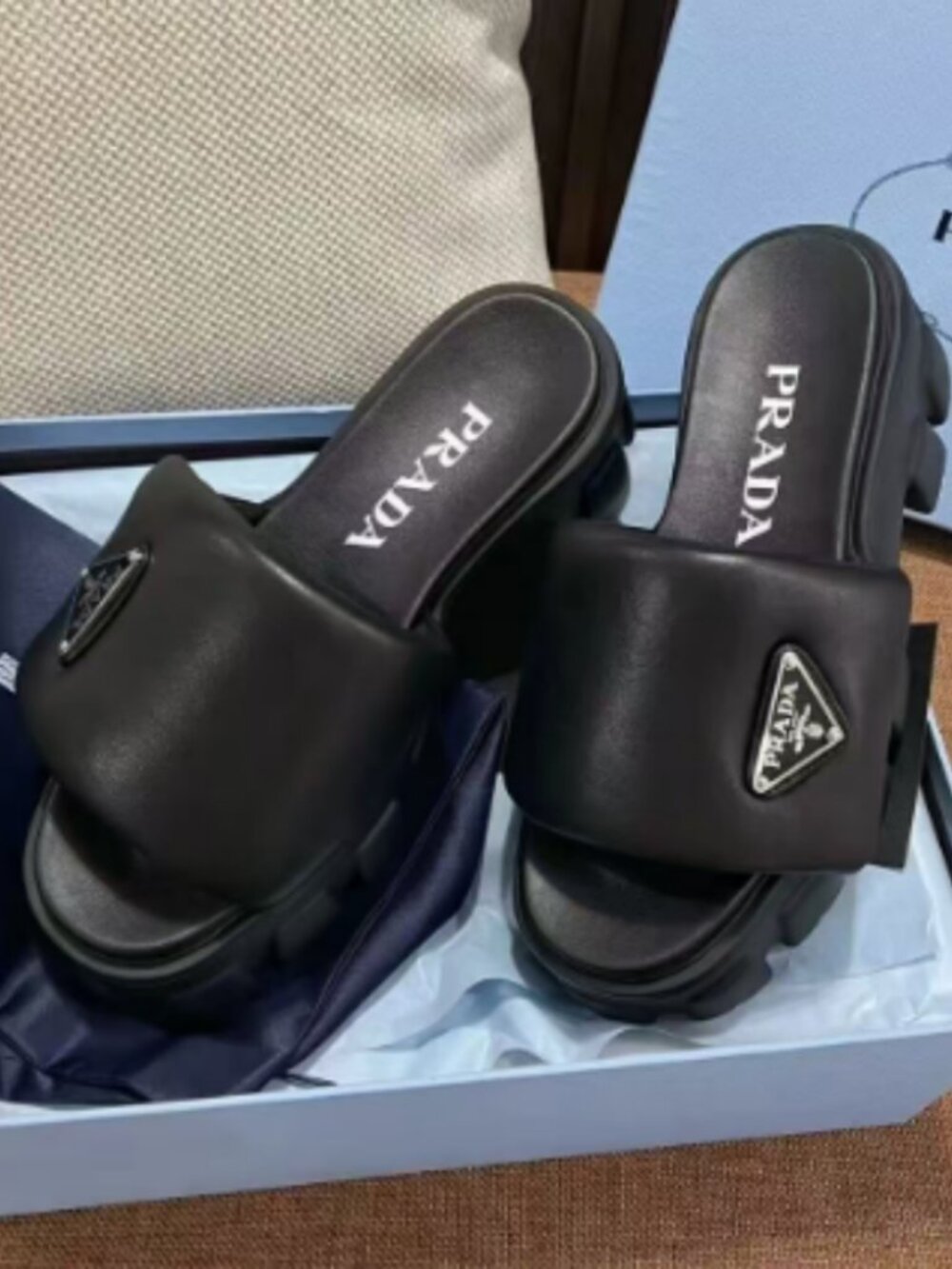Prada Platform Slides